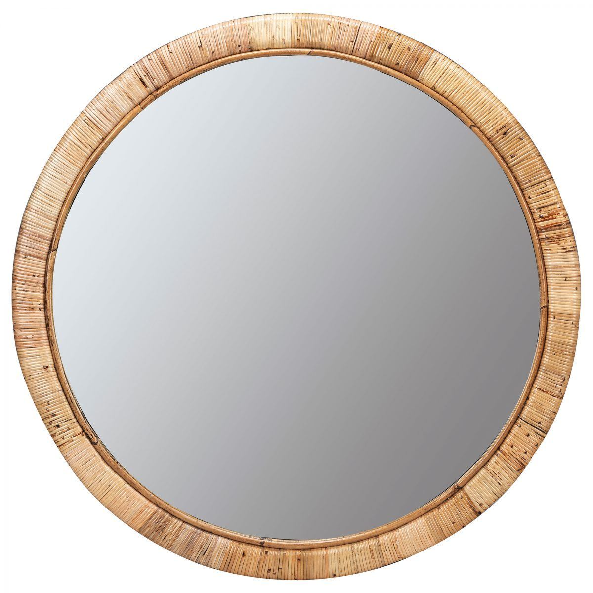 Round Woven Rattan Mirror MR334141